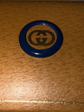 Authentic Vintage Gucci Navy Blue Acrylic Plastic Replacement Bezel 1100 11/12